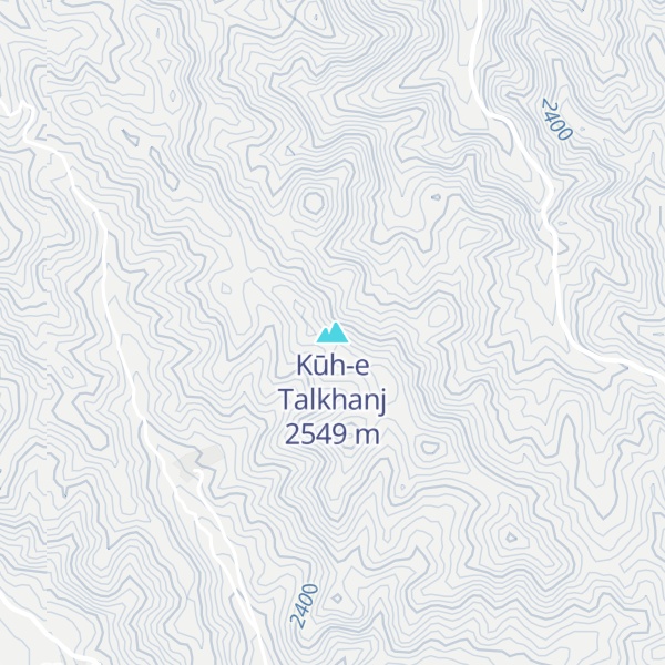 Map of Kūh-e Talkhanj