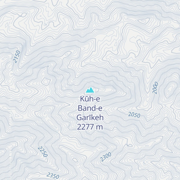 Map of Kūh-e Band-e Garīkeh
