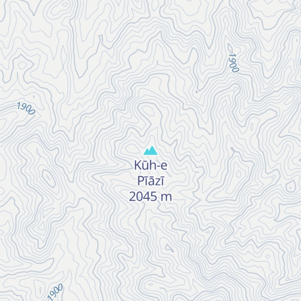 Map of Kūh-e Pīāzī