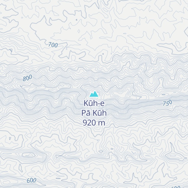 Map of Kūh-e Pā Kūh