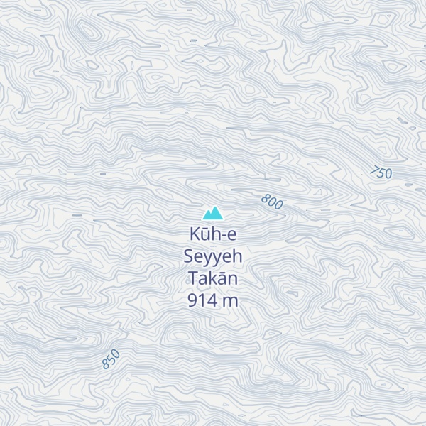Map of Kūh-e Seyyeh Takān