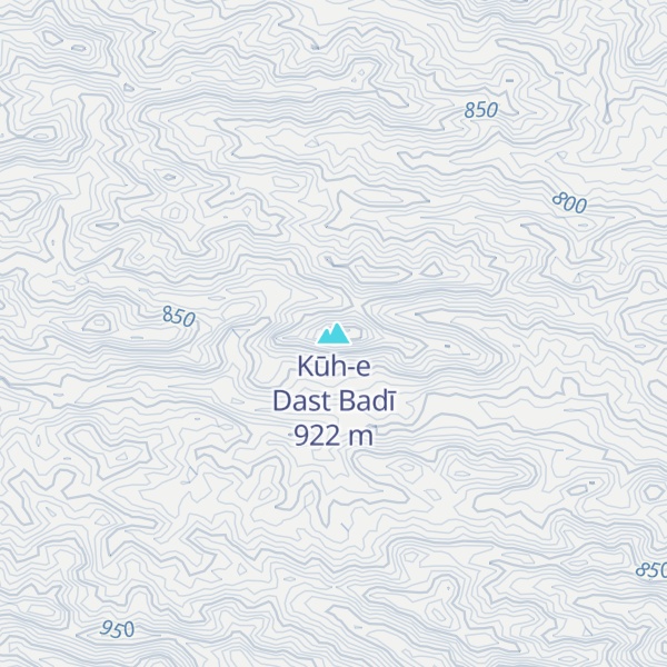Map of Kūh-e Dast Badī