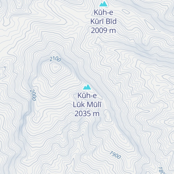Map of Kūh-e Lūk Mūlī