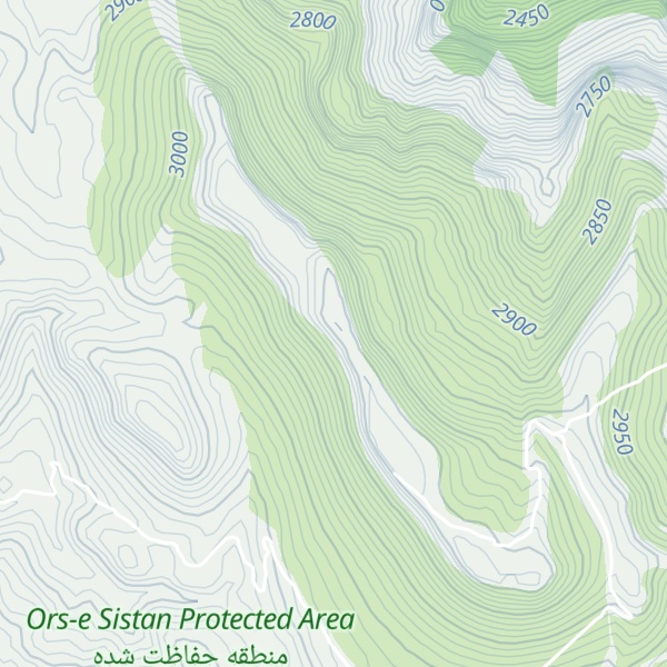 Map of Kūh-e Hezār Masjed