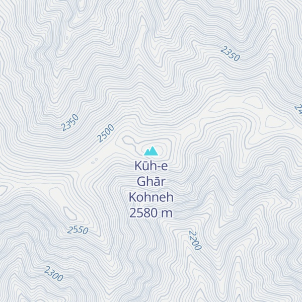 Map of Kūh-e Ghār Kohneh