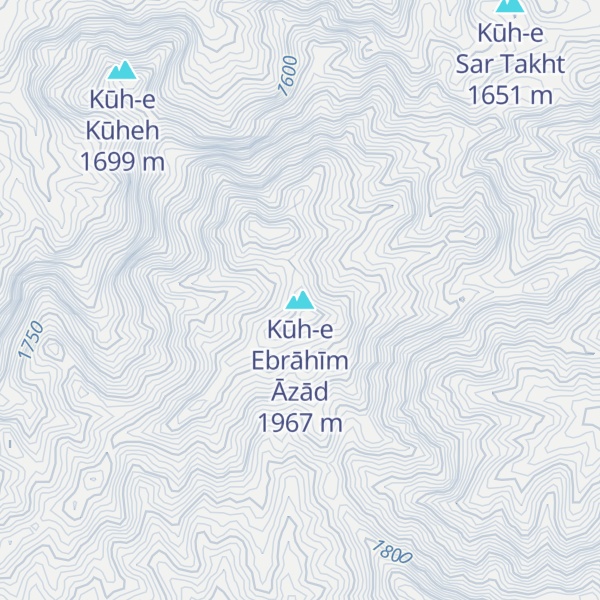 Map of Kūh-e Ebrāhīm Āzād
