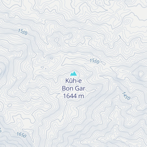 Map of Kūh-e Bon Gar
