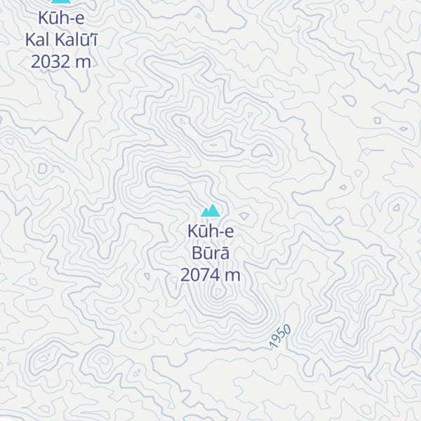 Map of Kūh-e Būrā