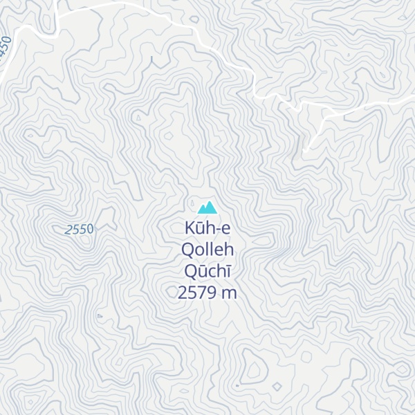 Map of Kūh-e Qolleh Qūchī