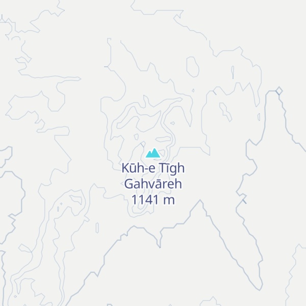 Map of Kūh-e Tīgh Gahvāreh