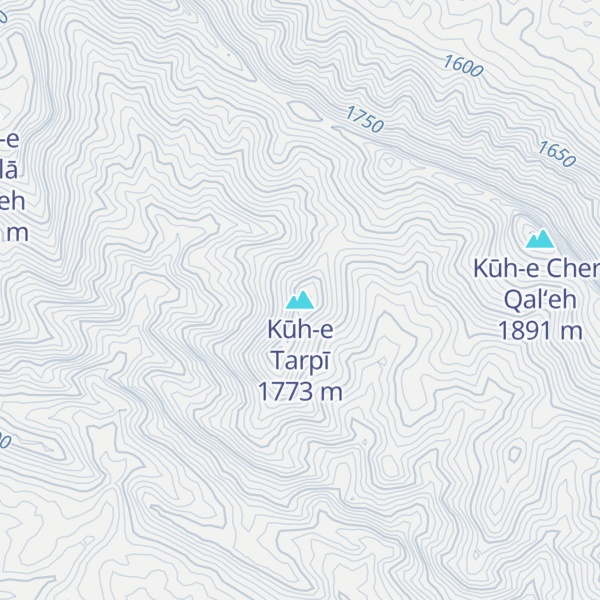 Map of Kūh-e Tarpī