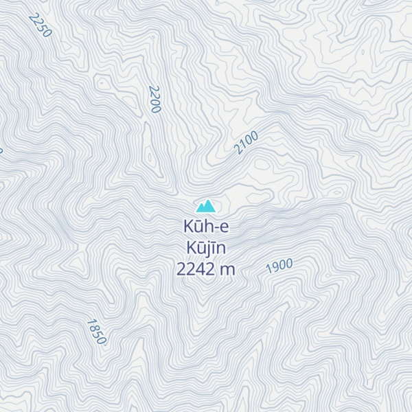 Map of Kūh-e Kūjīn
