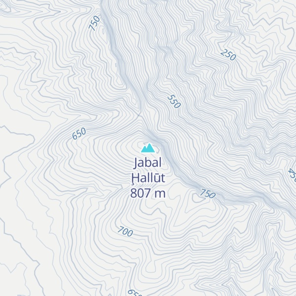Map of Jabal Ḩallūt