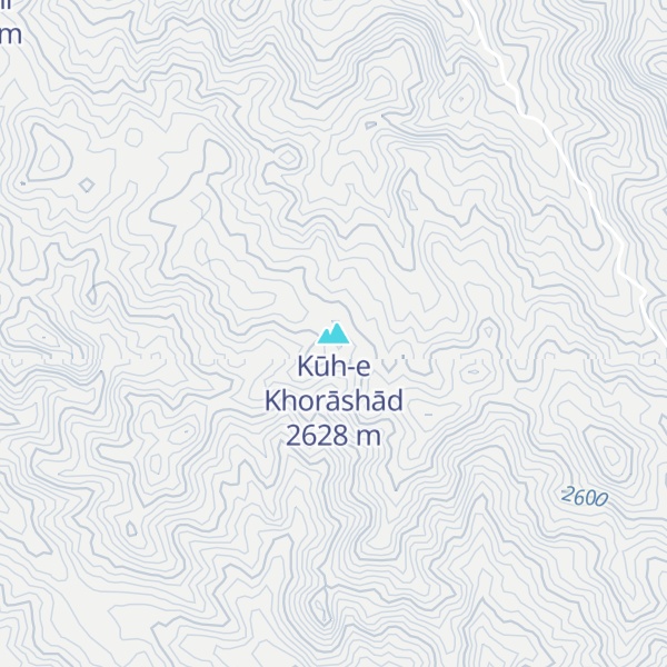 Map of Kūh-e Khorāshād