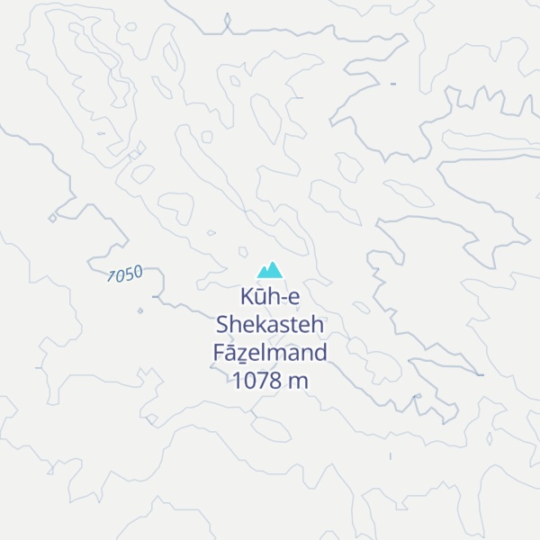 Map of Kūh-e Shekasteh Fāẕelmand
