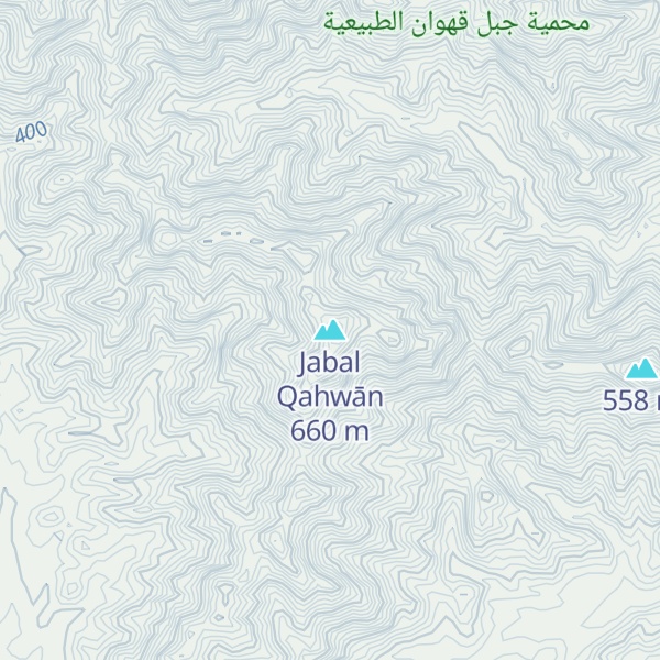 Map of Jabal Qahwān