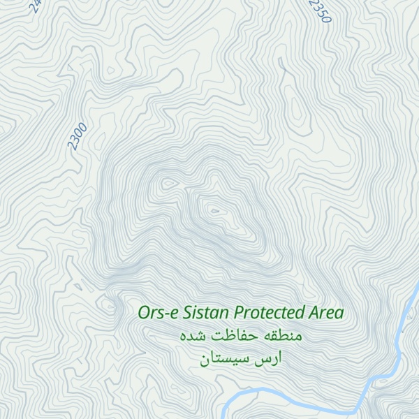 Map of Kūh-e Qāţerqī