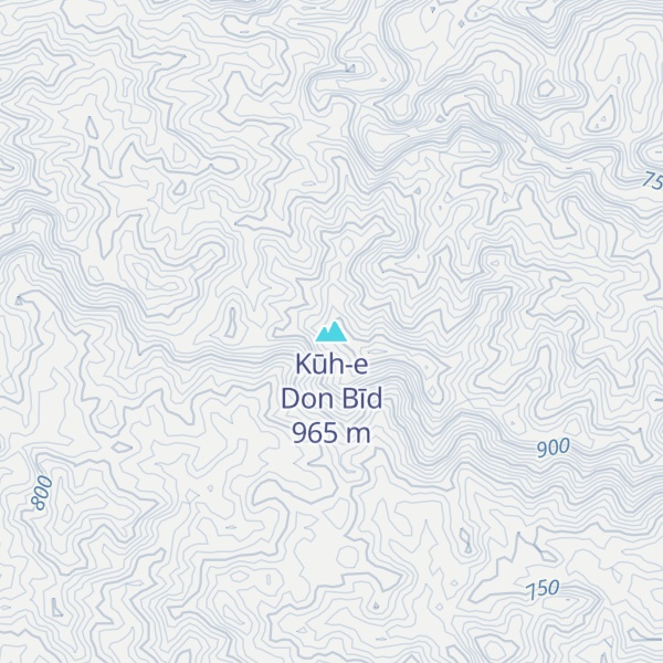 Map of Kūh-e Don Bīd