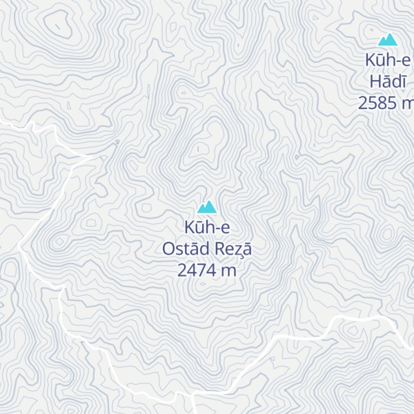 Map of Kūh-e Ostād Rez̧ā