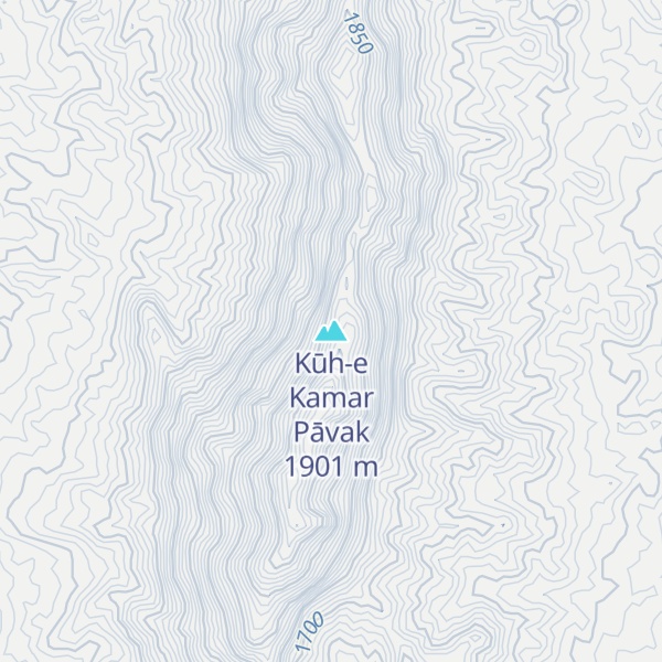 Map of Kūh-e Kamar Pāvak