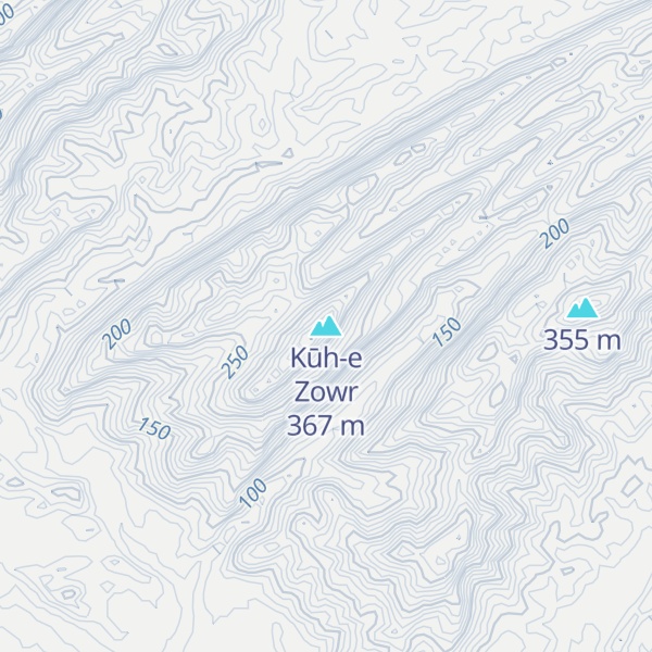 Map of Kūh-e Zowr