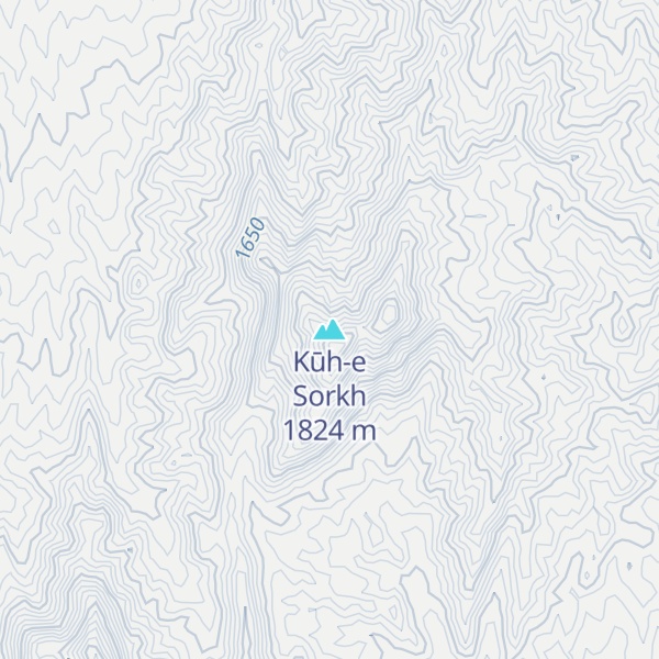 Map of Kūh-e Sorkh