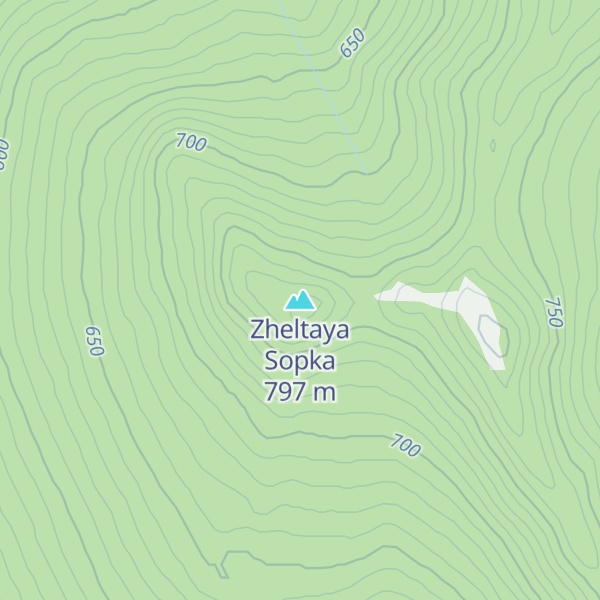 Map of Zheltaya Sopka