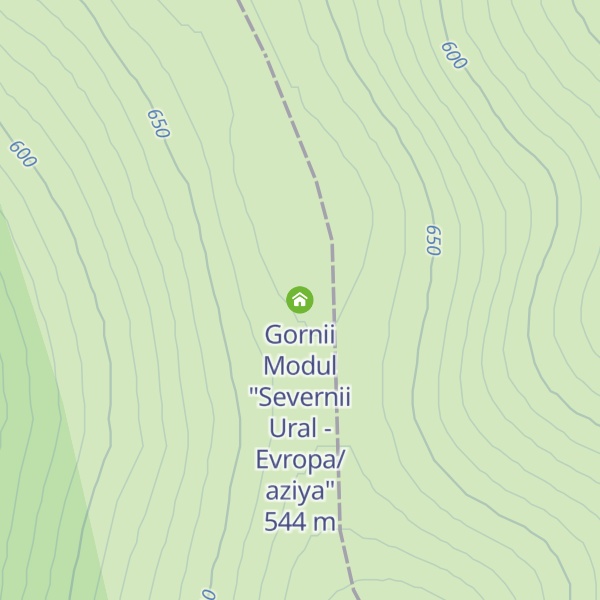 Map of Gornii Modul "Severnii Ural - Evropa/aziya"