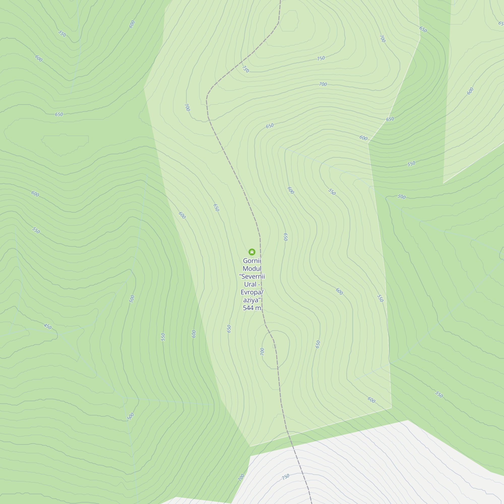 Gornii Modul "Severnii Ural - Evropa/aziya" map