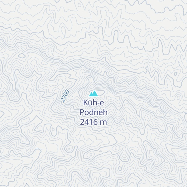 Map of Kūh-e Podneh