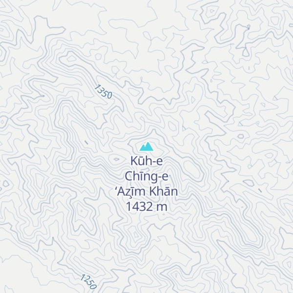 Map of Kūh-e Chīng-e ‘Az̧īm Khān