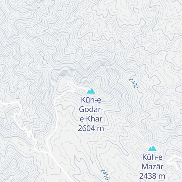 Map of Kūh-e Godār-e Khar