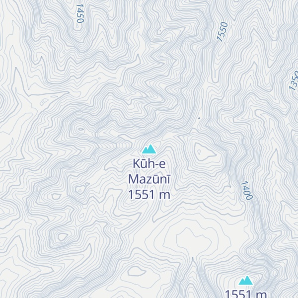 Map of Kūh-e Mazūnī