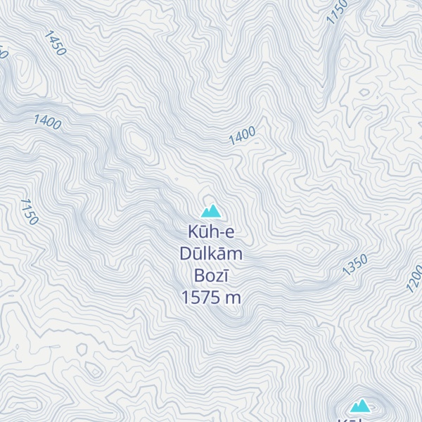 Map of Kūh-e Dūlkām Bozī