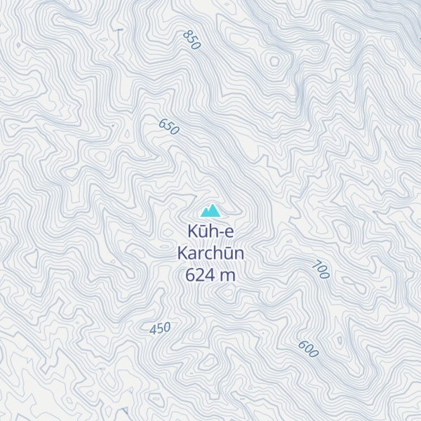 Map of Kūh-e Karchūn