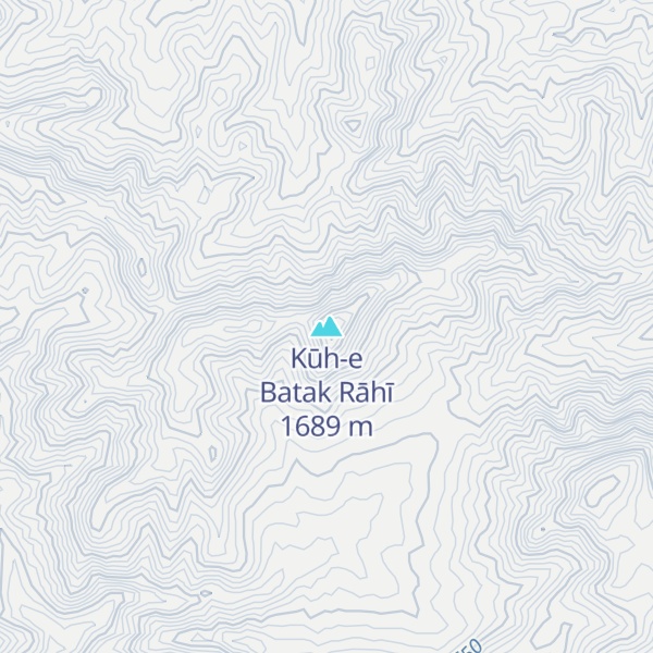 Map of Kūh-e Batak Rāhī