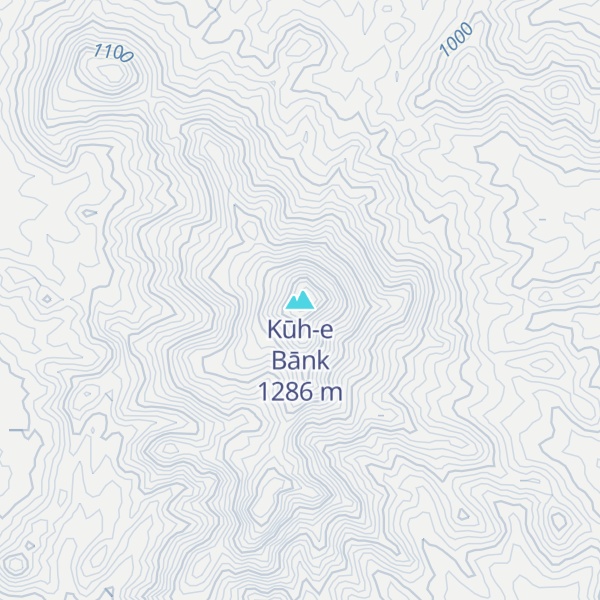 Map of Kūh-e Bānk