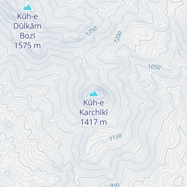 Map of Kūh-e Karchīkī