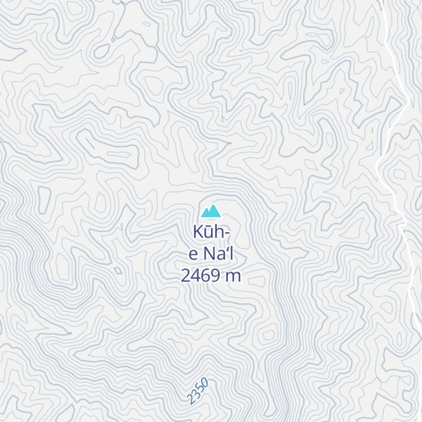 Map of Kūh-e Na‘l