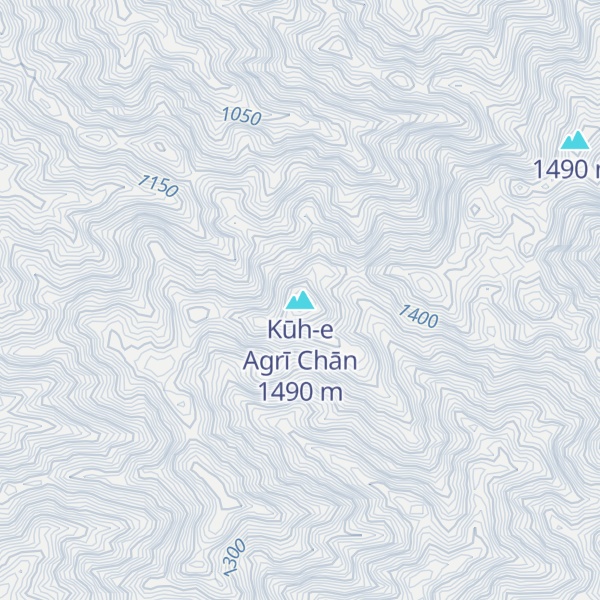 Map of Kūh-e Agrī Chān