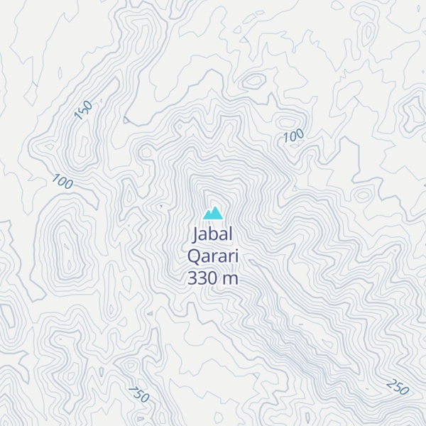 Map of Jabal Qarari