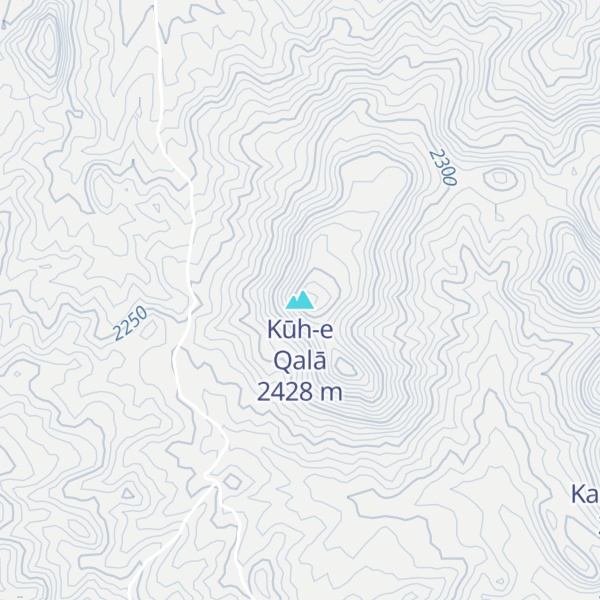 Map of Kūh-e Qalā