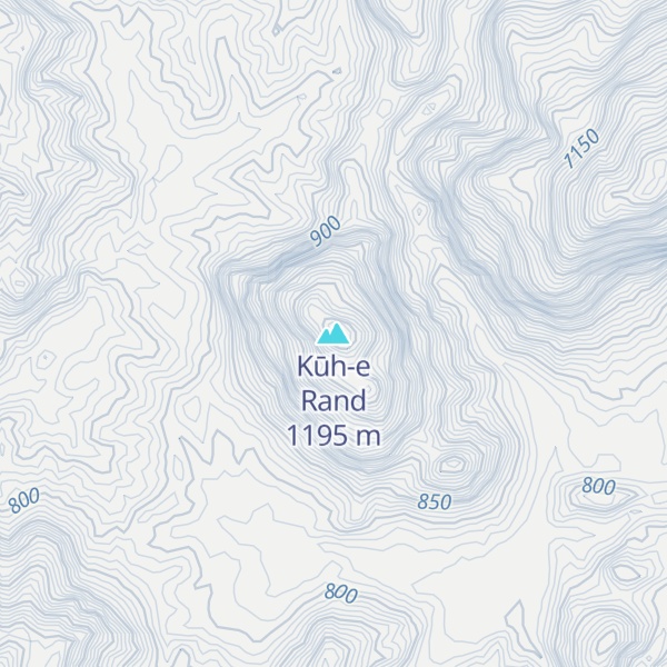 Map of Kūh-e Rand