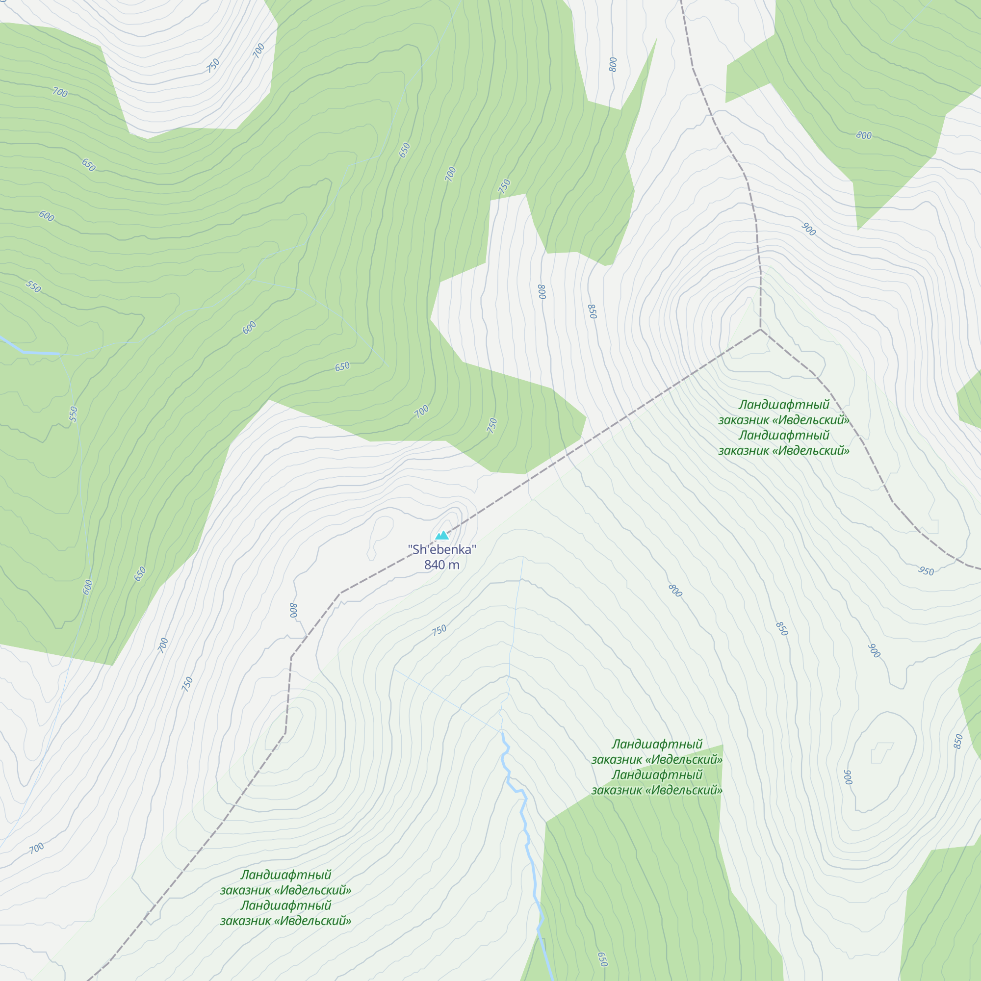 Gornii Priyut "Sh'ebenka" map