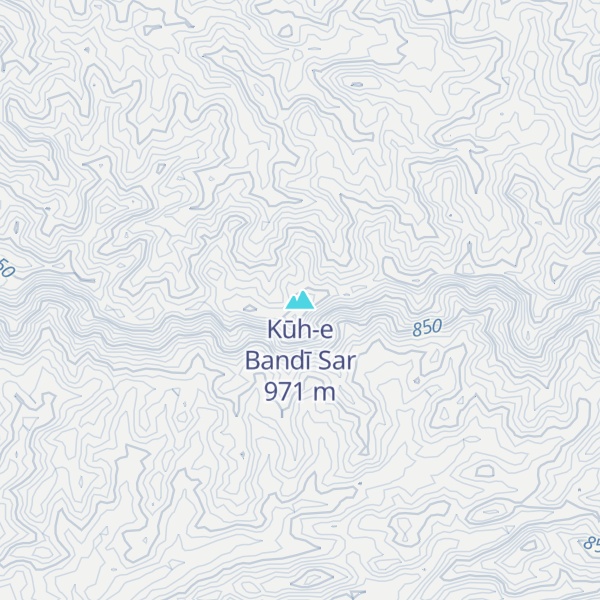 Map of Kūh-e Bandī Sar