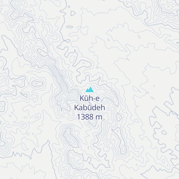 Map of Kūh-e Kabūdeh