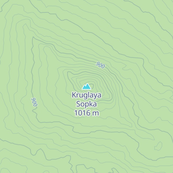 Map of Kruglaya Sopka