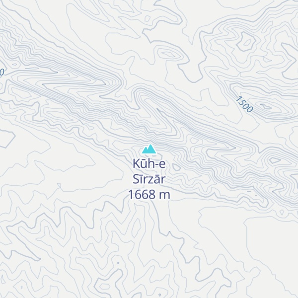 Map of Kūh-e Sīrzār