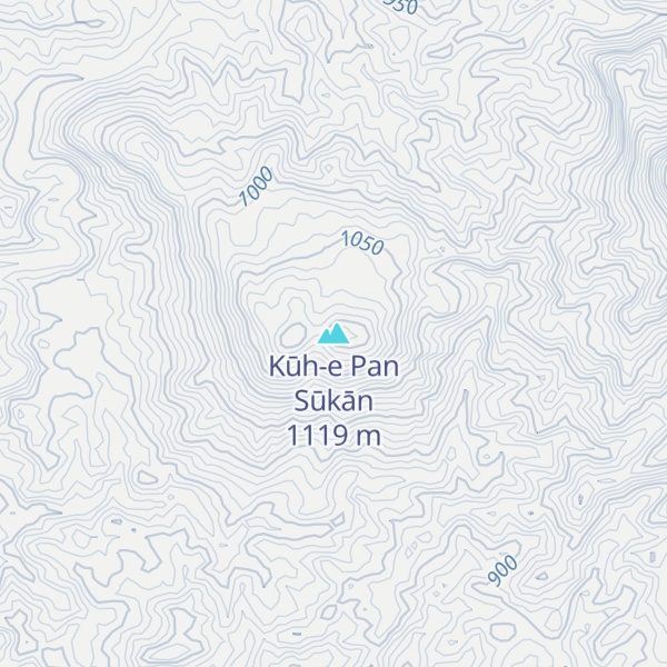 Map of Kūh-e Pan Sūkān