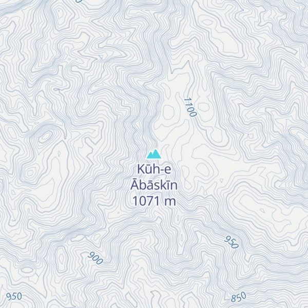 Map of Kūh-e Ābāskīn